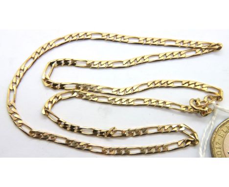 9ct gold link chain, L: 40 cm, 6.8g. P&amp;P Group 1 (£14+VAT for the first lot and £1+VAT for subsequent lots) 