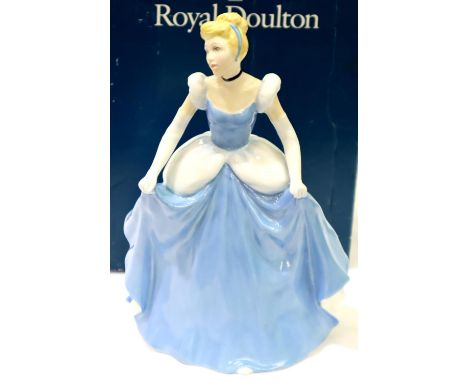 Boxed Royal Doulton limited edition figurine, Cinderella no 481, H: 20 cm. P&amp;P Group 2 (£18+VAT for the first lot and £3+