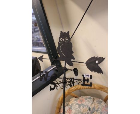 Metal Owl mounted Weather Vane 