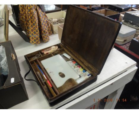 A vintage artists box