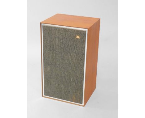 A Wharfdale teak speaker, model W2 Dovedale, serial no 6746.