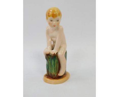 A Royal Worcester porcelain figure of Sea-Urchin, modelled by Margaret Caine, early 20thC, No 2917, printed and painted marks