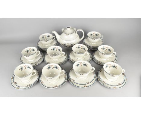 A Royal Worcester Old Colony Tea Set to Comprise Eight Cups, Eleven Saucers, Fourteen Side Plates and a Teapot (Chip to Finia