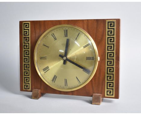A Mid 20th century Splendex Mantel Clock with Battery Movement, 24.5cms Wide 