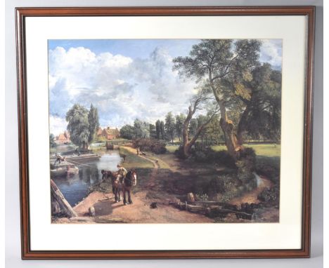 A Framed John Constable Print, "Flatford Mill", 61x49cms 