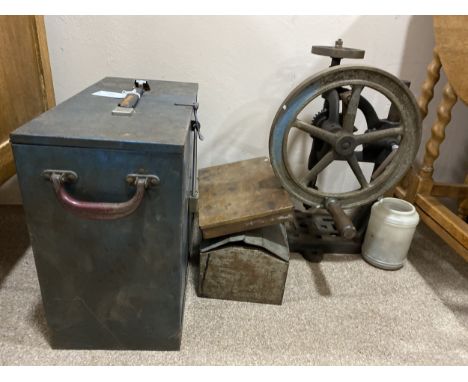 LOT OF VINTAGE ENGINEERS TOOLS, including a pillar drill, and various other cased examples