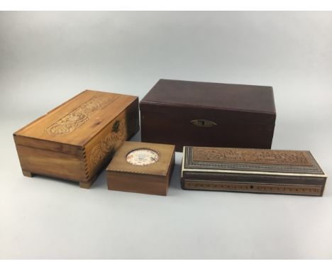 LOT OF VARIOUS TRINKET, CIGARETTE AND OTHER BOXES