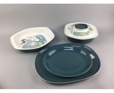 POOLE POTTERY DINNER WARE, along with a Susie Cooper part tea service and other ceramics