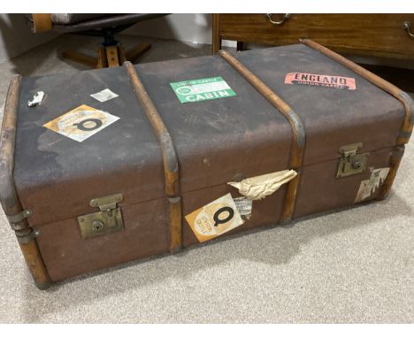 VINTAGE TRAVEL CASE, along with a suitcase and various postcards