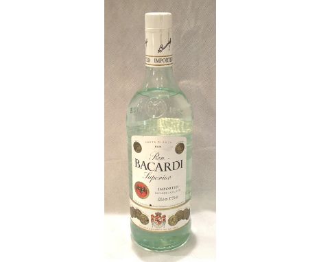 1L bottle of Bacardi Superior white rum. P&amp;P Group 2 (£18+VAT for the first lot and £3+VAT for subsequent lots) 