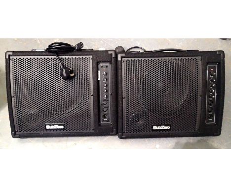 Pair of Subzero speakers, 5SZ-C10MA, both power cables present. Not available for in-house P&P, contact Paul O'Hea at Mailbox