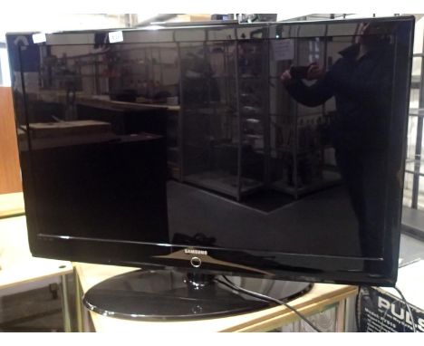 Samsung 47 inch television with leads and remote, remote in office (436). Not available for in-house P&P, contact Paul O'Hea 