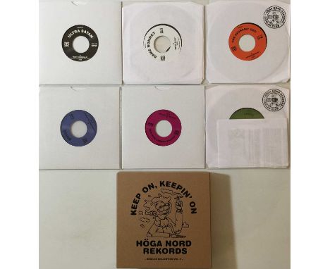 ALT/ PUNK/ WAVE/ DISCO/ SYNTH - HOGA NORD REKORDS 7" PACK. A superb selection of 16 7" singles on Swedish label Hoga Nord Rek