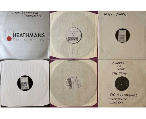 ELECTRONICA - 12" ACETATES. A smashing selection of 15 12" electronica acetates. Artists/ titles include Max Graham - Falling