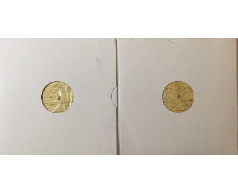 MASSIVE ATTACK - TOUR USED 12" ACETATES. Here we have a real gem for the collectors, a pack of 2 Massive Attack 12" acetates 