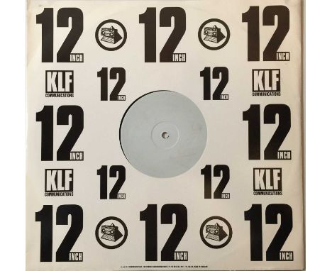 THE KLF - AMERICA: WHAT TIME IS JANUARY 12" (ORIGINAL WHITE LABEL PROMO - KLF 92 PROMO 2). A superb KLF rarity with this orig
