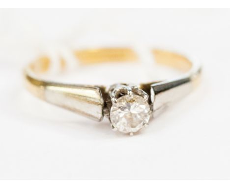A diamond solitaire ring 