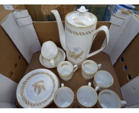 Spode 'Golden Fern' coffee set (15) 