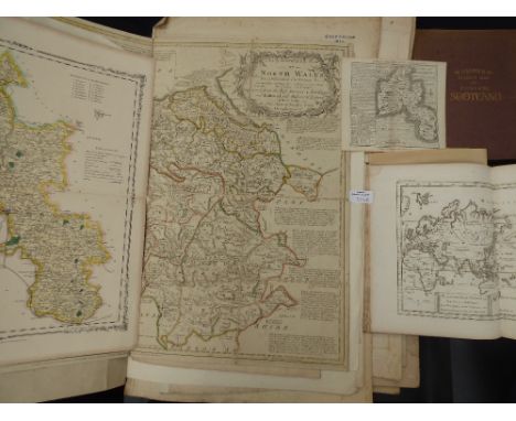 Large collection of maps, to include maps for Scotland, Geological maps, Royal Atlas, Derbyshire, Oxford area, Yorkshire, Lak