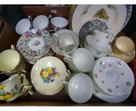 Various Crown Staffordshire tea sets, including patterns 749761, F13287, posies and florally decorated set, including tea cup