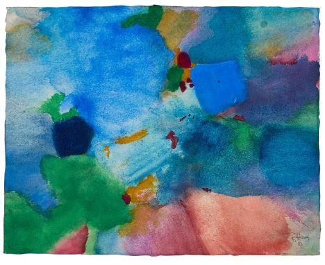 Aquarell/ Pastell Rolf Hans1938 Frankfurt - 1996 Basel "o.T." 1963 u. re. sign. u. dat. R. Hans 63 27,6 x 35 cm Lit.: AOW