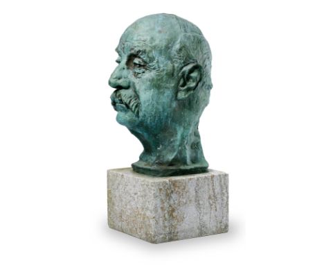 Bronze Georg Kolbe(1877 Waldheim - 1947 Berlin) "Portrait Walter vom Rath" (1857-1940) (Vater von Hanna Bekker vom Rath), 193
