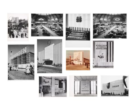 Konvolut von ca. 64 s/w- und Farbfotografien"Messe- und Industriefotografie IAA 1951" Fotografenauflistung: Hugo Schmölz, Ebe