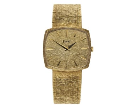 Herrenarmbanduhr Piaget Classique,Schweiz 1970er Jahre. 18 kt GG. Automatik. Ref.-Nr. 9501A6. Gehäuse- Nr. 138016. Werk-Nr. P