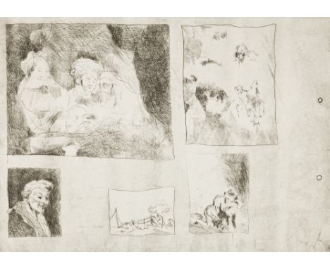 Zens, Herwig(1943-2019)Inspired by R, 1974/1975Radierung und AquatintaSigniert und datiert rechts unten, nummeriert links unt