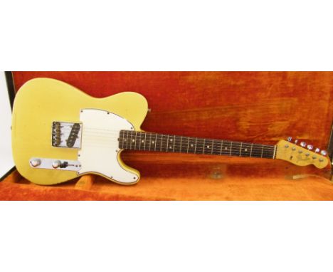 1968 Fender Esquire electric guitar, made in USA, ser. no. 2xxxx1, Blonde Clive Brown vintage restoration and scratchplate, r