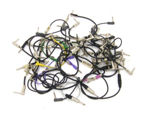 Large quantity of guitar patch leads