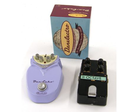 Vintage Pearl Octave OC-07 guitar pedal, made in Japan, ser. no. 026871, untested (battery connection damaged); together with