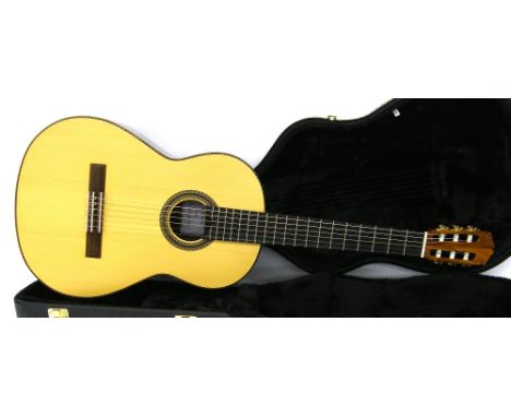 2011 John R. Ainsworth Eleanora classical guitar, with Indian rosewood back and sides and alpine spruce top, hard case, inclu