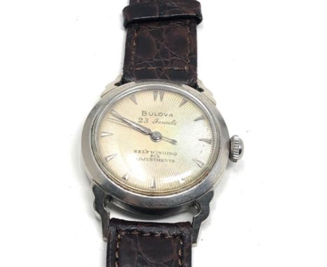 Gents Bulova vintage 23 Jewels automatic, model selfWinding six adjustments the watch is ticking
