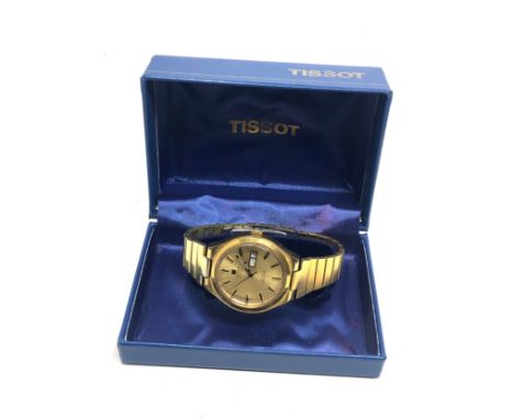 Boxed tissot automatic seastar gents wristwatch the watch is ticking 
