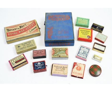 Vintage pen nibs in a selection of original boxes, including: Finburgh Bros', Joseph Gillotts; Army &amp; Navy Co-operative S