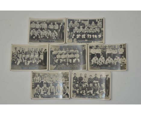 Seven late 19th Century Ardath Tobacco North East Football interest collectors' cards, teams comprise: Heaton Stannington F.C