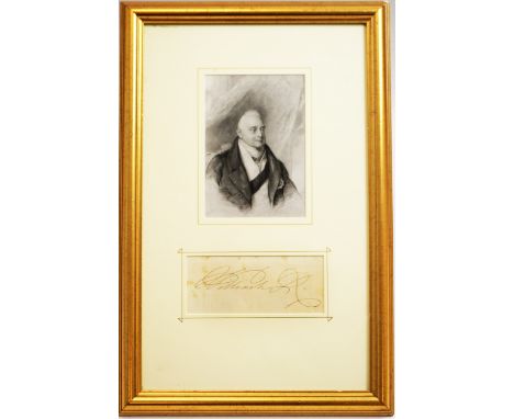 William IV: (1765-1837) King of the United Kingdom of Great Britain &amp; Ireland 1830-37: signed 'William R' ink on paper, m