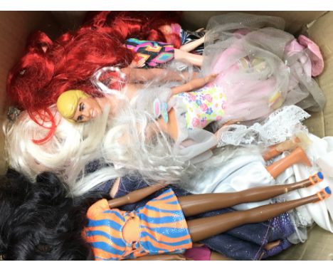 A collection of vintage dolls