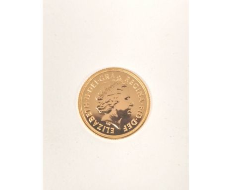 2015 gold Sovereign, uncirculated. 