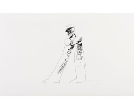 δ David Hockney (b.1937)Man (Mikro 20)The rare lithograph, 1964, signed and numbered from the edition of 60 in pencil, publis