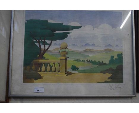 Mike Sibthorn - coloured print Spring Vale