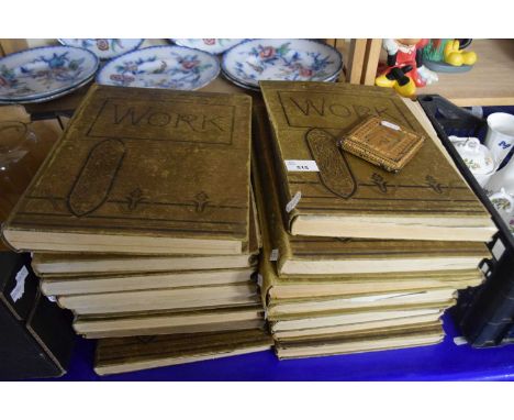 "Work The Illustrated Weekly Journal for Mechanics" Cassell , London, early 20th century, 16 vols in publishers binding