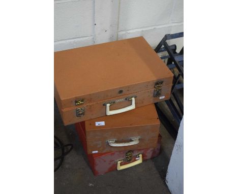 Fitted picnic hamper and two others (3)