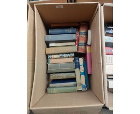 A Box of antique books includes the twilight of the magic lofting, orley farm, the childhood and youth of dickens and many ot