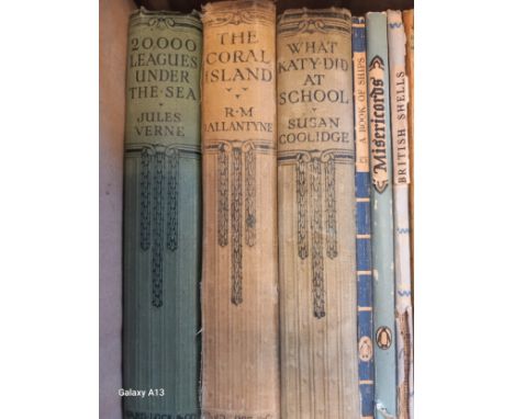 A Collection of Books, To include:20.000 Leagues Under The Sea by Jules Verne, ward lock & Co, London.The Coral Island  R. M.