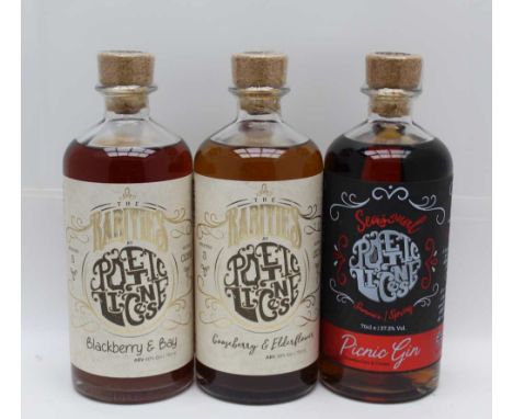 Poetic Licence Gin Gooseberry &amp; Elderflower, Blackberry &amp; Bay, Seasonal Picnic Gin (3) 