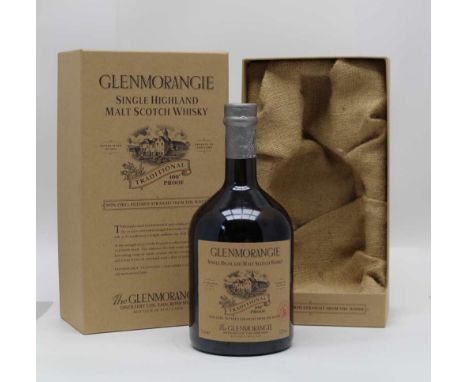 Glenmorangie Single Highland Malt Scotch Whisky, tradition non-chill filtered, 57.2% volume, 1 litre bottle in presentation b