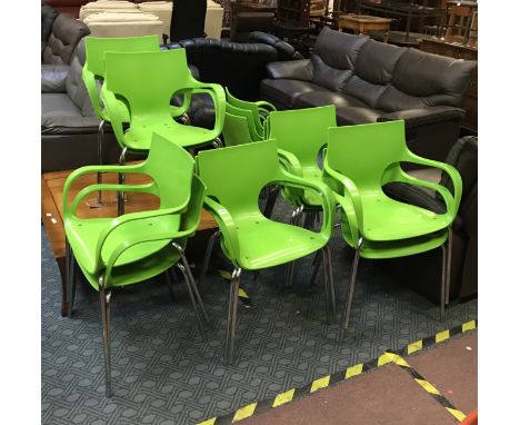 SET OF 16 GARDEN STACKING CHAIRS -HUTTON VDV