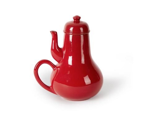 JACQUES CARELMAN (1929-2012)Cafetière pour masochiste  céramique émailléeenamelled ceramic22 x 18cm (8 11/16 x 7 1/16in).Foot